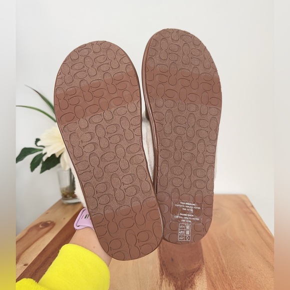 NWT Coach Zena Slipper In Signature Jacquard size US8 - Picture 7 of 8